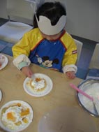 パティシエの帽子とフルーツホットケーキ☆