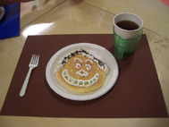パティシエの帽子とフルーツホットケーキ☆