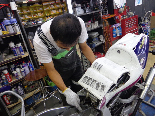 rgv250γ納車整備