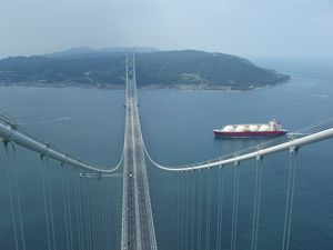 夏の思い出? 明石海峡大橋ブリッジワールド