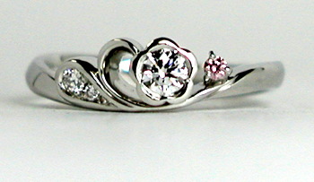 お花の婚約指輪（エンゲージリング）をオーダーメイドで製作