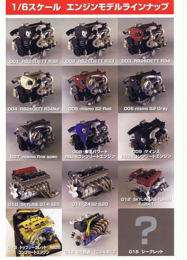 日下エンジニアリング製 1/6 RB26DETT R34 ニュル エンジン 日下エンジニアリング製 1/6 RB26DETT R34 ニュル エンジン