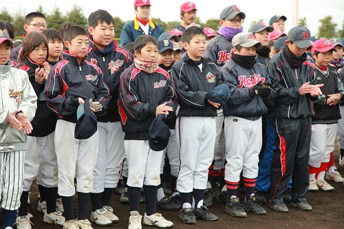 錦秀会グループ　震災復興２０１２年「野球教室」実施レポート