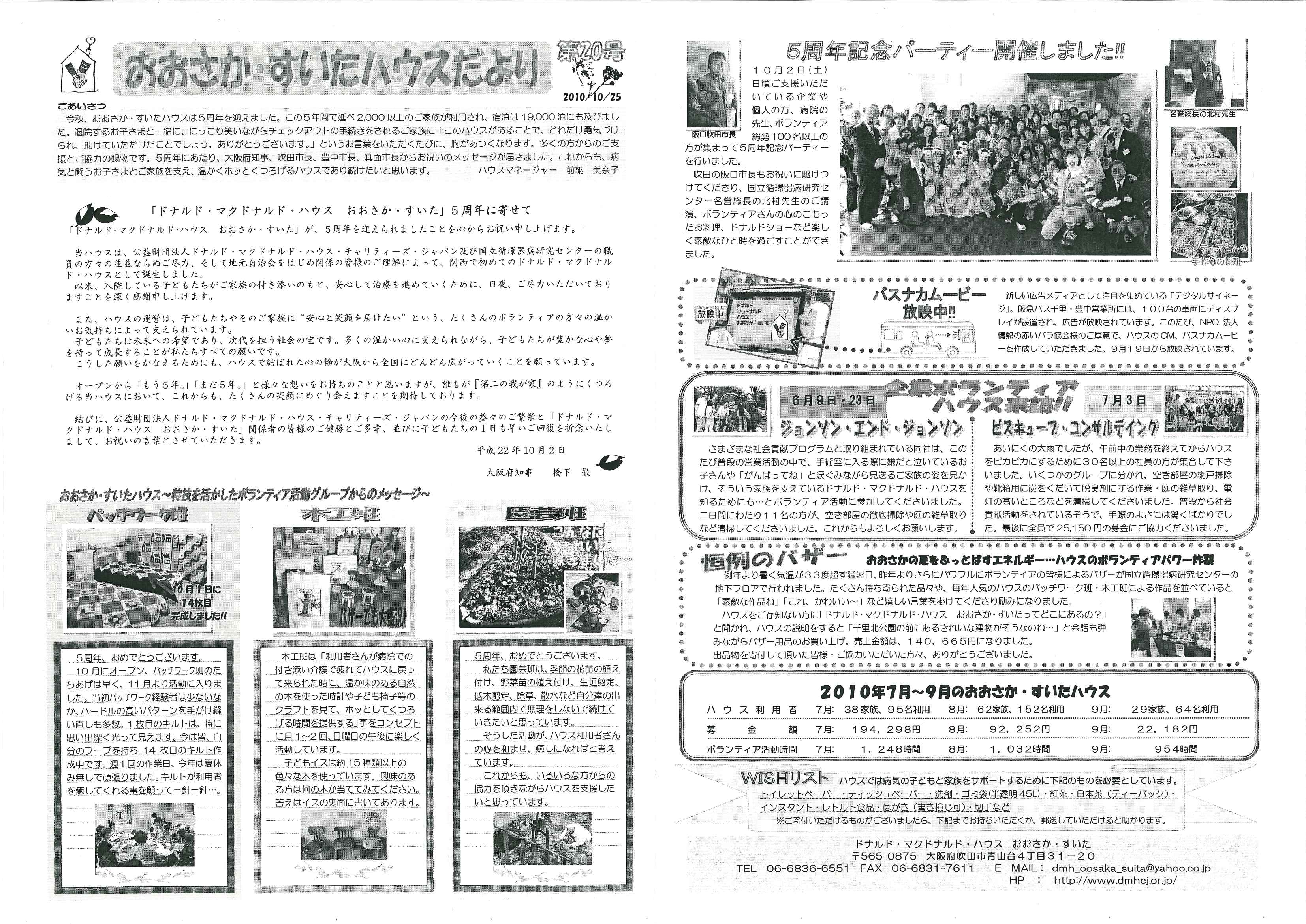 ドナルド・マクドナルド・ハウス おおさか・すいた