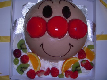 アンパンマンのケーキ