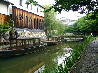 近江八幡・八幡掘・浮橋