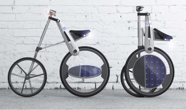 自転車も太陽光です。 自転車も太陽光です。