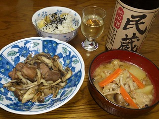 今秋最後の栗ご飯
