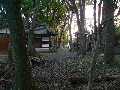 萩之庄日吉神社の杜