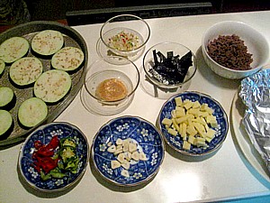 秋茄子のチーズ焼き