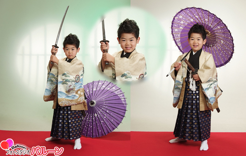 あやかちゃん　そうや君の七歳五歳の七五三記念