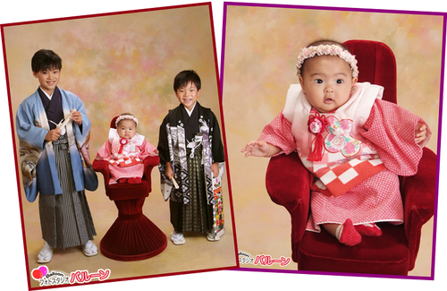 イケメンお兄ちゃん達といつも一緒の可愛いおとはちゃん３歳七五三