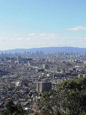 今日の大阪平野景色（一部分）