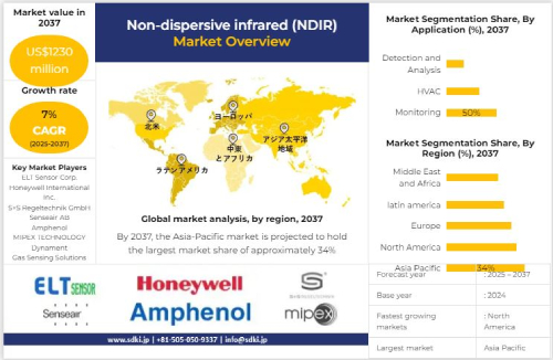 世界の非分散赤外線（NDIR）産業分析、成長、機会、動向概観-2025-37年予測