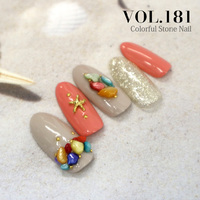 カラフルストーンネイル☆