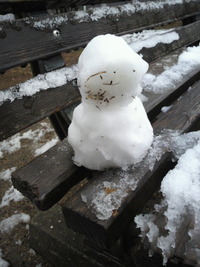 奇跡の雪だるま