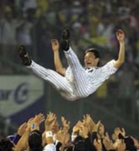 片岡選手１５年間お疲れさまでした。