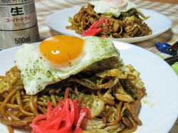淀川花火大会と焼きそば