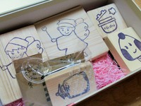 小乙女ちゃんの消しゴムはんこ