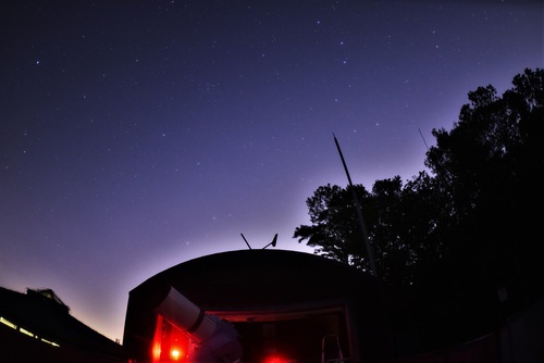 ちはや園地からのお知らせと6月の星空