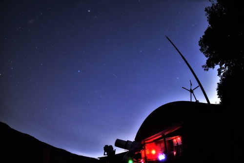 ちはや園地からのお知らせと6月の星空