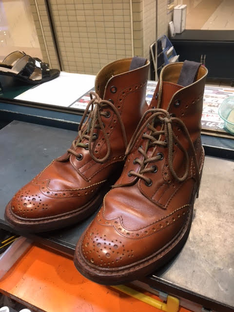 Tricker S カカト修理 靴修理 合鍵 バッグ修理のクツショウテンあべのキューズモール店 大阪 天王寺 阿倍野 難波