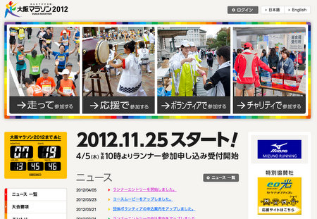 大阪マラソン2012に7人でエントリー！