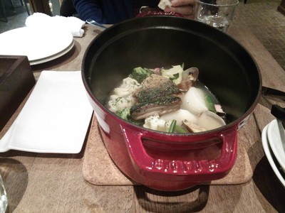 四ツ橋のビストロフレンチで晩ごはん。