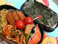 海苔おかか弁。