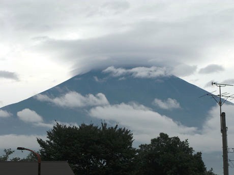 富士山とポチ