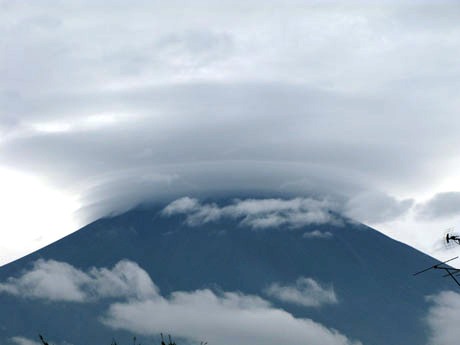 富士山とポチ