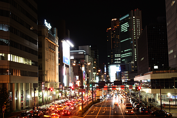 梅田新道の夜景
