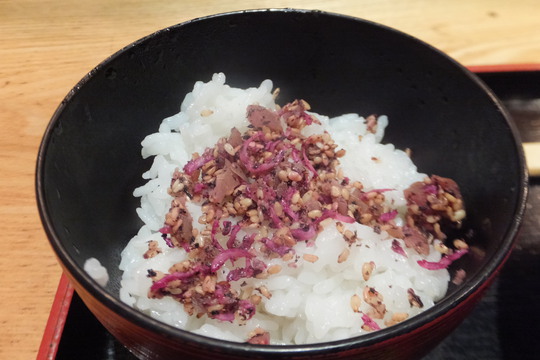 四ツ橋・北堀江　「寄り屋」　ほっこりするきつねそばと梅しらすご飯のセット！