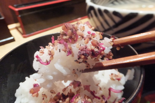 四ツ橋・北堀江　「寄り屋」　ほっこりするきつねそばと梅しらすご飯のセット！
