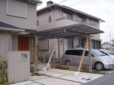 三協立山アルミカーポート マイリッシュ施工/兵庫県神戸市