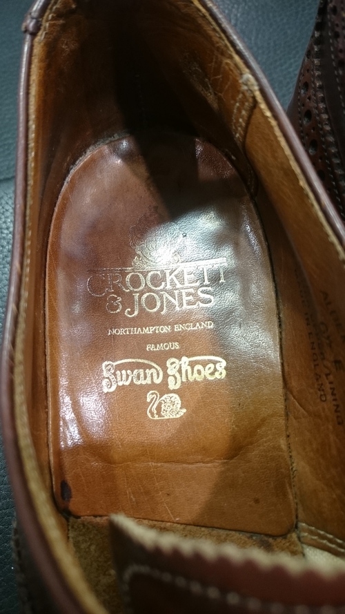 Swan Shoes 出し縫いが緩んだので縫い直しとハーフラバー