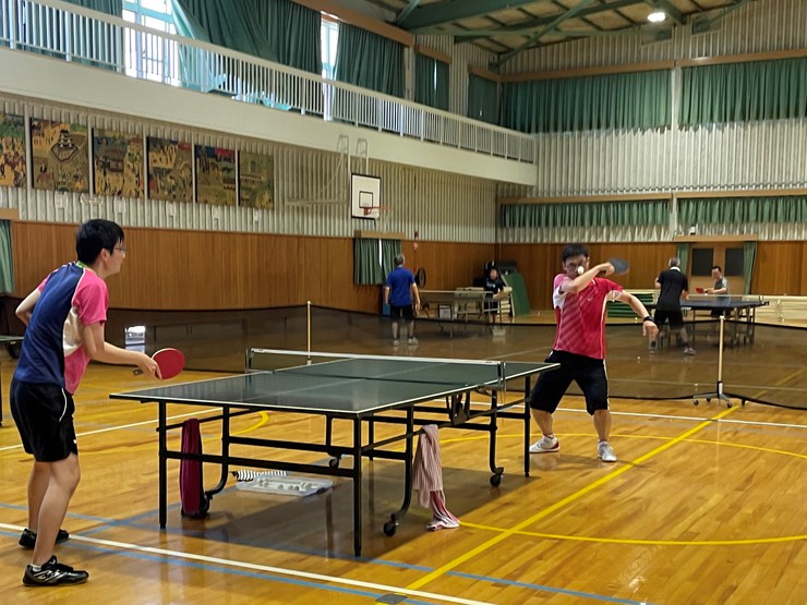 水谷・伊藤(みまじゅんコンビ)混合ダブルス大逆転勝利につられ卓球練習に参加！？