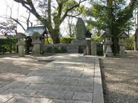 上赤阪城にて