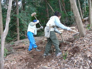 弘川城の道普請
