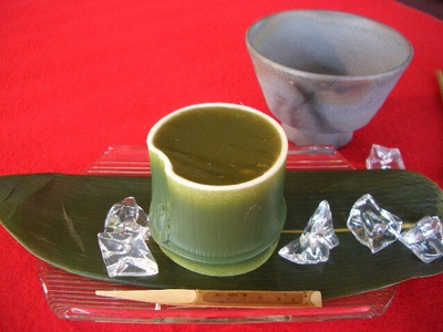 抹茶がきいた「涼風 抹茶水ようかん」
